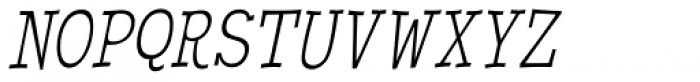 Cornpile Light Italic Font UPPERCASE