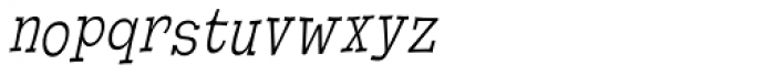 Cornpile Light Italic Font LOWERCASE