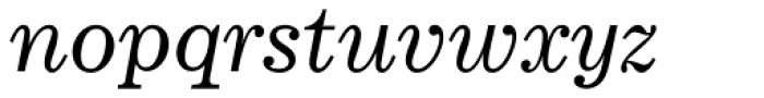 Corona Italic Font LOWERCASE