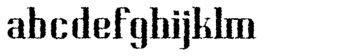 Corpesh Distort Font LOWERCASE
