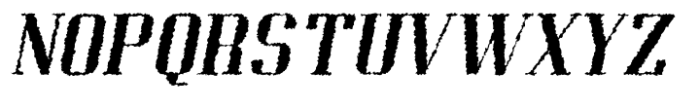 Corpesh Italic Distort Font UPPERCASE
