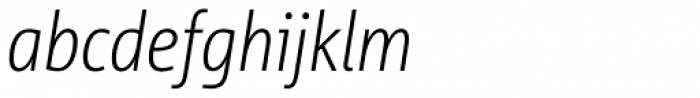 Corpid Cond Light Italic Font LOWERCASE