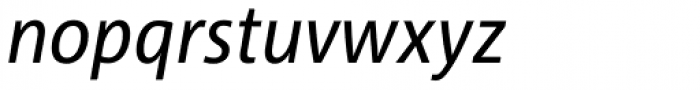 Corpid SemiCond Italic Font LOWERCASE