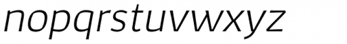 Corpo Sans Light Italic Font LOWERCASE