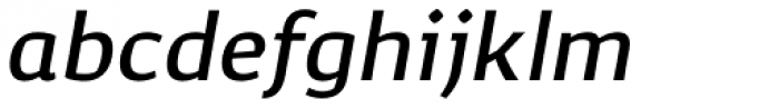 Corpo Sans Medium Italic Font LOWERCASE