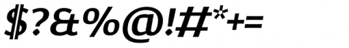 Corpo Sans SemiBold Italic Font OTHER CHARS