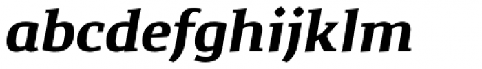 Corpo Serif Bold italic Font LOWERCASE