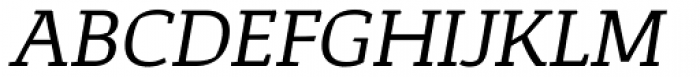 Corpo Serif Italic Font UPPERCASE