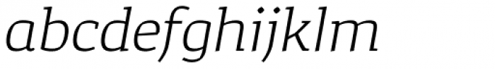 Corpo Serif Light italic Font LOWERCASE