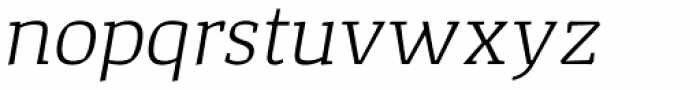 Corpo Serif Light italic Font LOWERCASE