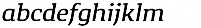 Corpo Serif Medium italic Font LOWERCASE