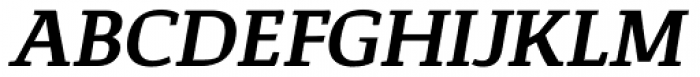 Corpo Serif SemiBold italic Font UPPERCASE