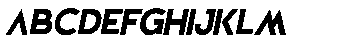 Corpoa Oblique Font UPPERCASE