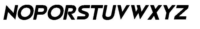 Corpoa Oblique Font UPPERCASE