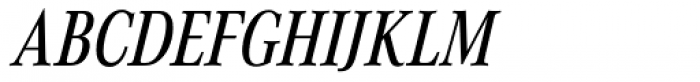 Corporate A Cond Medium Italic Font UPPERCASE