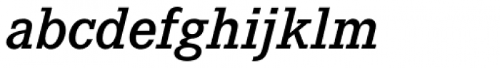 Corporate E Medium Italic Font LOWERCASE
