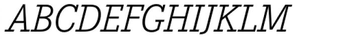 Corporate E Pro Light Italic Font UPPERCASE