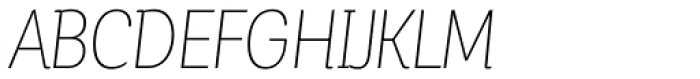 Corporative Alt Condensed Thin Italic Font UPPERCASE