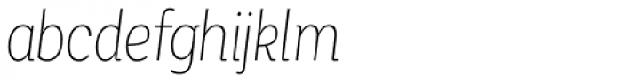 Corporative Alt Condensed Thin Italic Font LOWERCASE