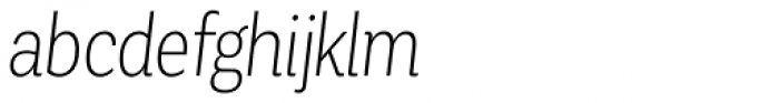 Corporative Condensed Light Italic Font LOWERCASE