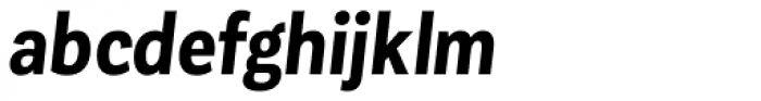 Corporative Sans Condensed Bold Italic Font LOWERCASE