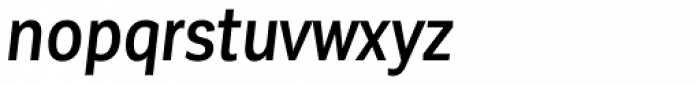 Corporative Sans Condensed Medium Italic Font LOWERCASE