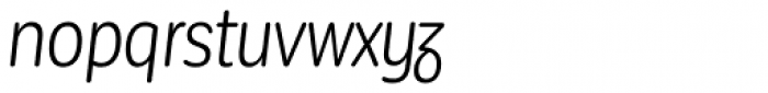 Corporative Sans Round Condensed Alt Book Italic Font LOWERCASE