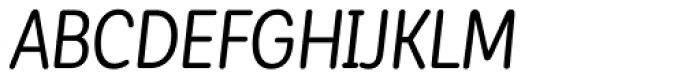 Corporative Sans Round Condensed Alt Italic Font UPPERCASE