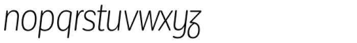 Corporative Sans Round Condensed Alt Light Italic Font LOWERCASE