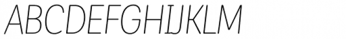 Corporative Sans Round Condensed Alt Thin Italic Font UPPERCASE