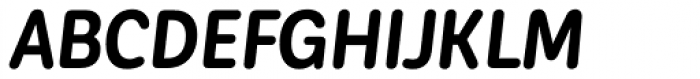 Corporative Sans Round Condensed Bold Italic Font UPPERCASE