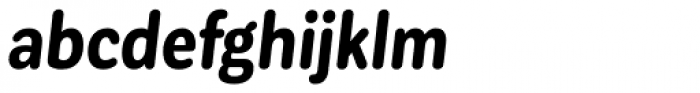 Corporative Sans Round Condensed Bold Italic Font LOWERCASE