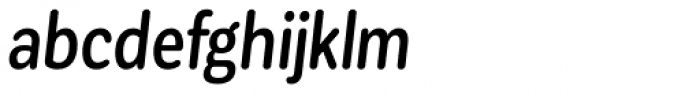 Corporative Sans Round Condensed Medium Italic Font LOWERCASE