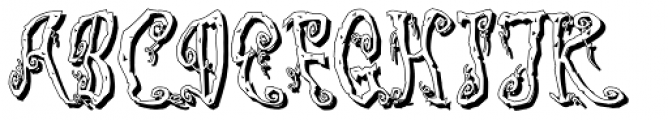 Corpse Fairy Shadow Font UPPERCASE