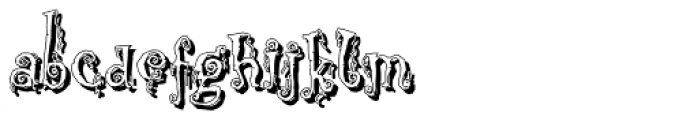 Corpse Fairy Shadow Font LOWERCASE