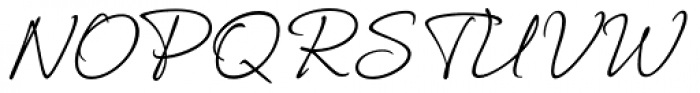Corradine Handwriting Italic Font UPPERCASE