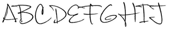 Corradine Handwriting Rough Font UPPERCASE