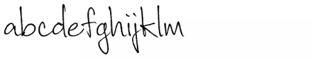 Corradine Handwriting Rough Font LOWERCASE