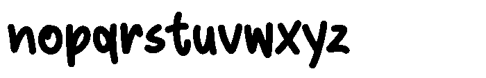Correct Bold Font LOWERCASE