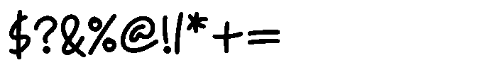 Correct Regular Font OTHER CHARS
