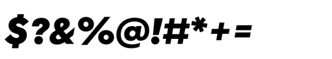 Corsa Grotesk Black Italic Font OTHER CHARS
