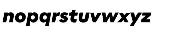 Corsa Grotesk Black Italic Font LOWERCASE