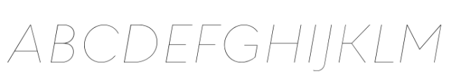 Corsa Grotesk Hairline Italic Font UPPERCASE