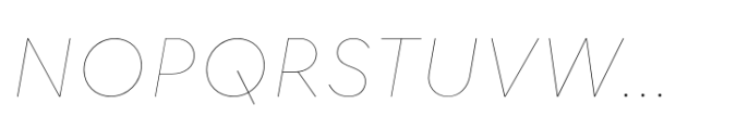 Corsa Grotesk Hairline Italic Font UPPERCASE
