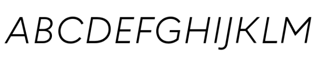 Corsa Grotesk Light Italic Font UPPERCASE