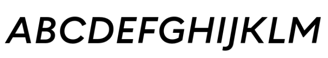 Corsa Grotesk Medium Italic Font UPPERCASE