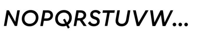 Corsa Grotesk Medium Italic Font UPPERCASE