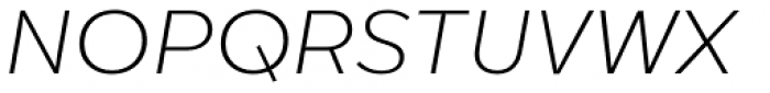 Corsa Grotesk XLight Italic Font UPPERCASE