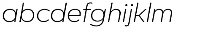 Corsa Grotesk XLight Italic Font LOWERCASE