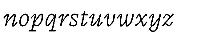 Corsario Variable Italic Font LOWERCASE